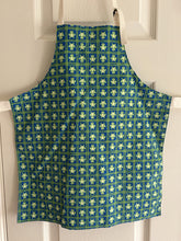 Load image into Gallery viewer, Frogs - Small Green Frogs on Blue - Adult and Child Aprons