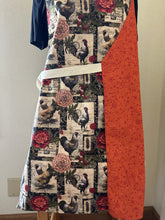 Load image into Gallery viewer, Birds - Pink Flamingos; Red and White Birds; Rooster and Flowers - Adult Aprons