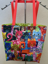 Load image into Gallery viewer, Cats - Bengals and Yarn; Colorful Cartoonish Cats