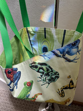 Load image into Gallery viewer, Frogs - Small Green Frogs on Blue; Large Colorful Frogs
