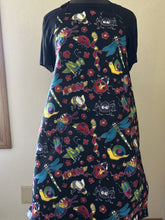 Load image into Gallery viewer, Cartoonish Jungle Animals; Brown Bears; Hedgehogs; Bugs - Adult Aprons
