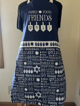 Load image into Gallery viewer, Menorah Mosaic modern; Family Food Friends & Dreidels - Adult Aprons