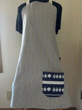 Load image into Gallery viewer, Menorah Mosaic modern; Family Food Friends & Dreidels - Adult Aprons