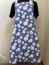 Load image into Gallery viewer, Baseballs on Blue - Adult Apron