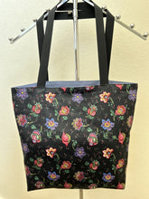 Load image into Gallery viewer, Modern Flowers pastel; Flowers on Black