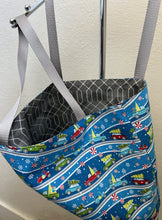 Load image into Gallery viewer, Cars and Trucks With Christmas Trees and Presents; Mouse Couple Red Truck Christmas