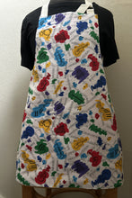 Load image into Gallery viewer, Colorful Instruments on White or Black - Adult, Petite / Pre-Teen, Child, Tiny Aprons
