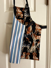 Load image into Gallery viewer, Realistic Dogs on Black - Adult and Child Aprons; Cartoonish Dogs - Adult Apron