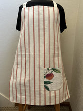 Load image into Gallery viewer, Birds and Butterflies with Music Staffs; Birds in Peach Tree - Adult Aprons