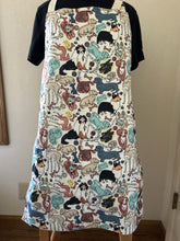 Load image into Gallery viewer, Realistic Dogs on Black - Adult and Child Aprons; Cartoonish Dogs - Adult Apron