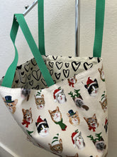 Load image into Gallery viewer, Twelve Days of Christmas; Vintage Kitty Christmas; Deck the Halls; Cat Faces Christmas Hats