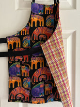 Load image into Gallery viewer, Cats - On Bookshelves; With Hibiscus and Lilies; With Yarn; Laurel Burch Jungle Songs and Fantastic Felines- Adult Aprons and Other Sizes
