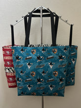 Load image into Gallery viewer, San Jose Sharks NHL Ice Hockey plus Sharks and 49ers Bottle Bags (sold as a set)