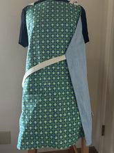 Load image into Gallery viewer, Frogs - Small Green Frogs on Blue - Adult and Child Aprons
