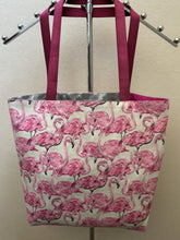 Load image into Gallery viewer, Birds - Pink Flamingos on Cream; Red and White Birds on Trees
