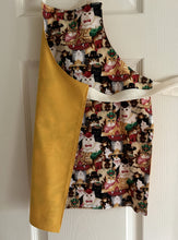Load image into Gallery viewer, Cats -  On Blanket; With Hibiscus and Lilies; With Yarn; Laurel Burch Jungle Songs and Fantastic Felines- Adult and Child Aprons
