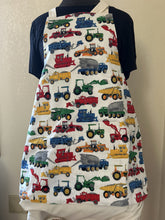 Load image into Gallery viewer, Teddy Bears; Construction Vehicles; Emergency Vehicles; Cartoon Monsters - Tiny, Child, Pre-Teen Aprons
