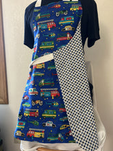 Load image into Gallery viewer, Teddy Bears; Construction Vehicles; Emergency Vehicles; Cartoon Monsters - Tiny, Child, Pre-Teen Aprons
