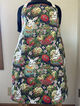 Load image into Gallery viewer, Easter Bunnies and Japanese Eggs; Where's Easter Bunny - Adult Slim Aprons
