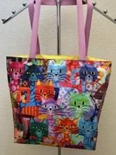 Load image into Gallery viewer, Cats - Bengals and Yarn; Colorful Cartoonish Cats
