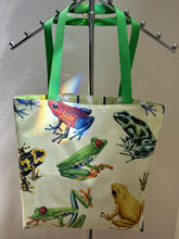 Load image into Gallery viewer, Frogs - Small Green Frogs on Blue; Large Colorful Frogs
