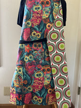 Load image into Gallery viewer, Birds - Pink Flamingos; Red and White Birds; Rooster and Flowers; Psychedelic Owls - Adult Aprons
