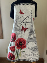 Load image into Gallery viewer, “Ooh La La” Paris Street Scene – Adult Slim Aprons
