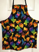 Load image into Gallery viewer, Baby Jungle Animals on Black - Child Aprons
