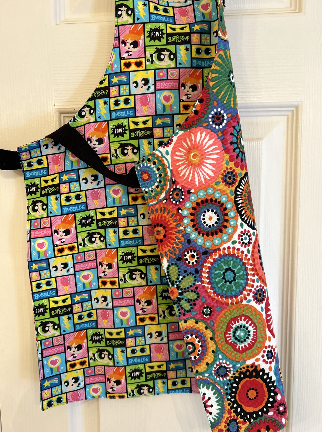 Cartoon Characters - Child, Tiny, Adult Aprons - TMNT, Spiderman, Powerpuff Girls, Hello Kitty