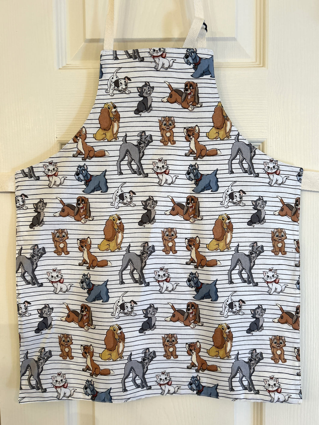 Cartoon Characters - Cats, Dogs, and Fox - Child and Tiny Aprons