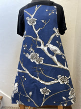 Load image into Gallery viewer, Large White Birds on Branches on Navy or on Seafoam - Adult Aprons
