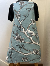 Load image into Gallery viewer, Large White Birds on Branches on Navy or on Seafoam - Adult Aprons
