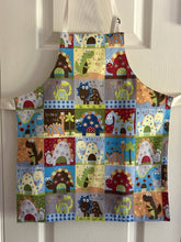 Load image into Gallery viewer, Cartoonish Dinosaurs in Squares - Child and Tiny Aprons
