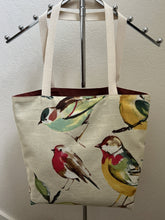 Load image into Gallery viewer, Large White Birds on Navy; Birds and Butterflies; Colorful Birds
