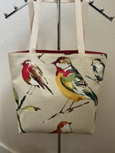 Load image into Gallery viewer, Large White Birds on Navy; Birds and Butterflies; Colorful Birds
