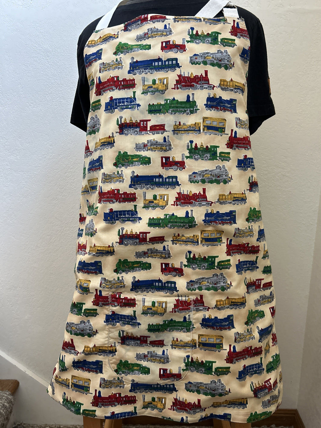 Railroad Train Steam Engines - Adult Slim Apron