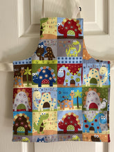 Load image into Gallery viewer, Cartoonish Dinosaurs in Squares - Child and Tiny Aprons
