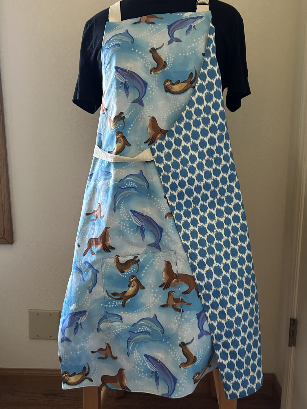 Otters, Dolphins, Seals, and Whales - Adult Apron