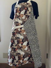 Load image into Gallery viewer, Cats -  On Bookshelves; With Hibiscus and Lilies; With Yarn; Laurel Burch Jungle Songs and Fantastic Felines- Adult Aprons and Other Sizes
