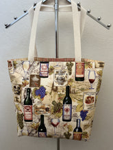 Load image into Gallery viewer, Rows of Grapes and Wine Glasses; Grapes; Wine Bottles, Labels, Glasses
