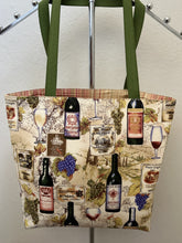 Load image into Gallery viewer, Rows of Grapes and Wine Glasses; Grapes; Wine Bottles, Labels, Glasses
