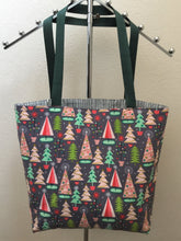 Load image into Gallery viewer, Christmas Spruces on Grey “Fa La La”
