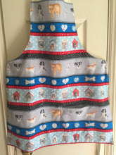 Load image into Gallery viewer, Dogs “Think Pawsitive” stripe; and Dogs “Think Pawsitive – Dogs Rule” – Adult and Child aprons
