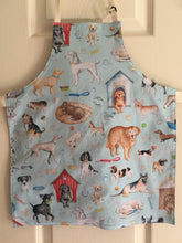 Load image into Gallery viewer, Dogs “Think Pawsitive” stripe; and Dogs “Think Pawsitive – Dogs Rule” – Adult and Child aprons
