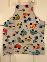 Load image into Gallery viewer, Toy Cars and Trucks on Pale Grey – Child Aprons
