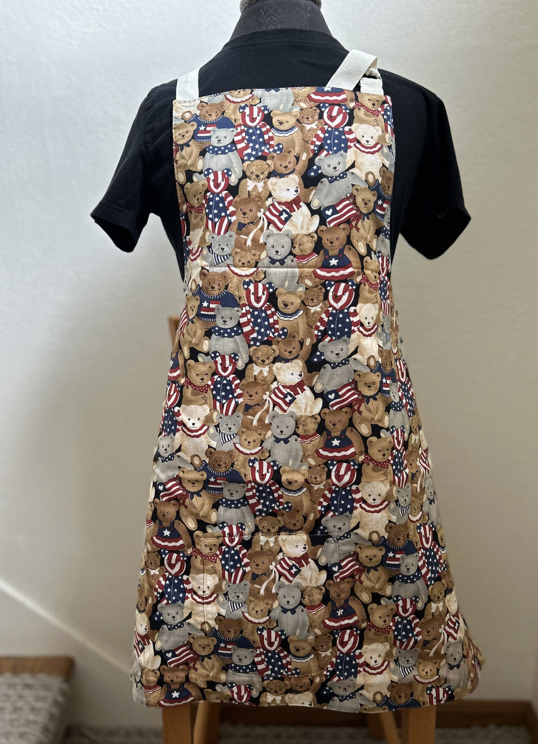 Teddy Bears – Patriotic or Sleepytime - Adult and Tiny Aprons