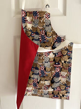 Load image into Gallery viewer, Teddy Bears – Patriotic or Sleepytime - Adult and Tiny Aprons
