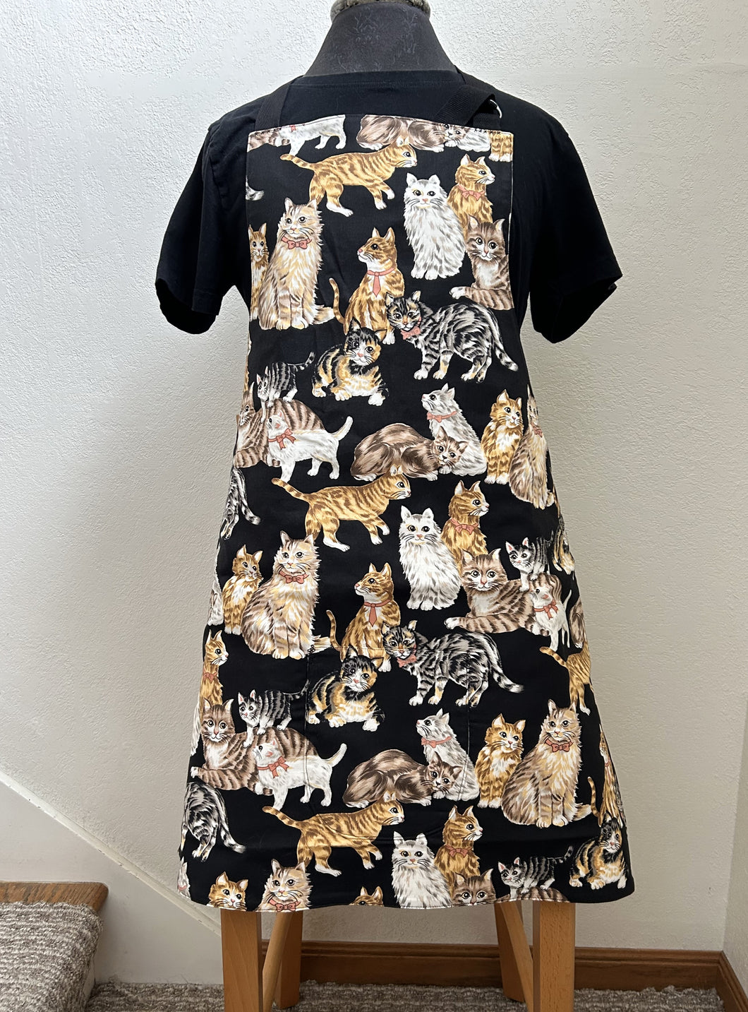 Cats in Varied Prints - Adult Aprons