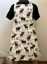 Load image into Gallery viewer, Moose on Map of USA - Adult and Tiny Aprons
