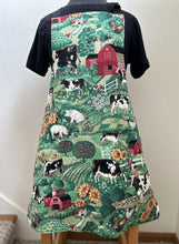 Load image into Gallery viewer, Farm Animals, Sunflowers, and Red Barns - Adult Aprons
